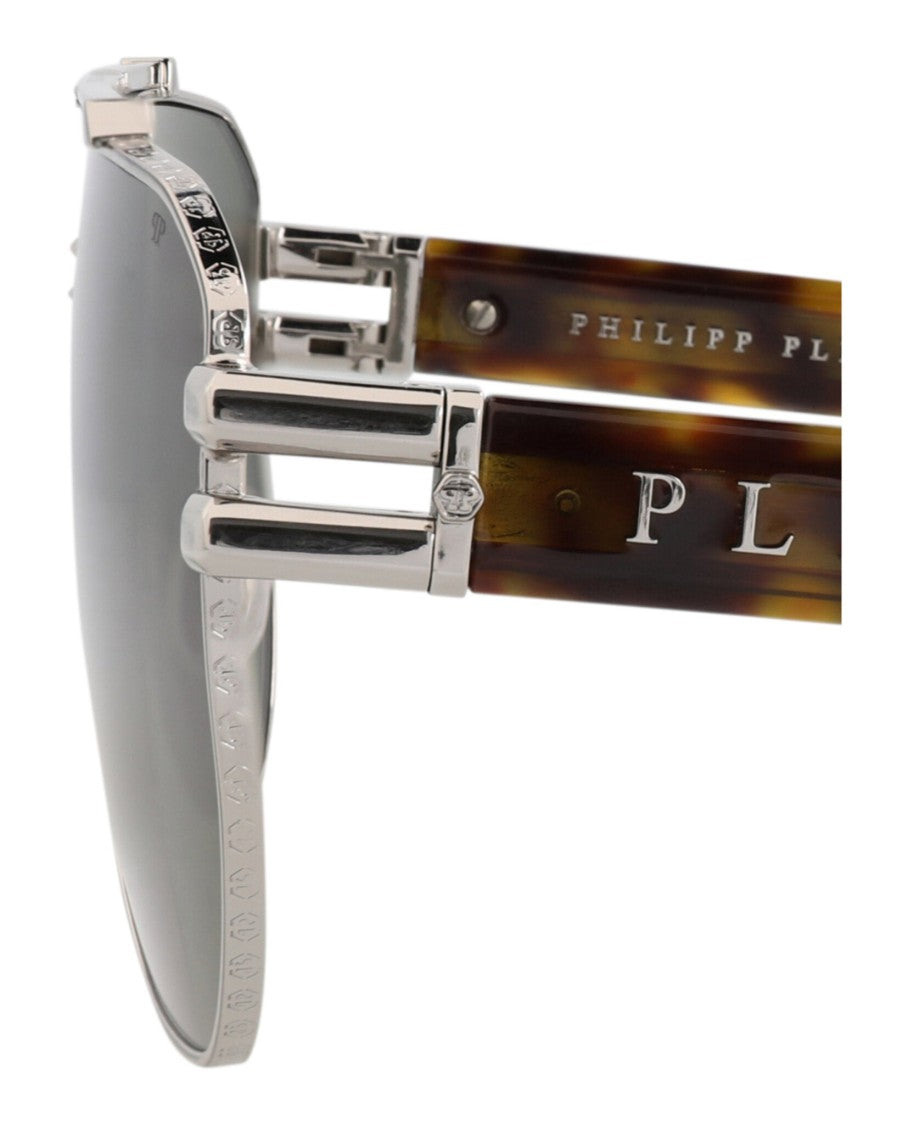 Philipp Plein Aviator-Frame Nylon Sunglasses With Tortoiseshell Acetate Temples