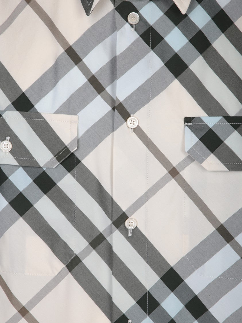 Burberry Short Sleeve Check Design Shirt