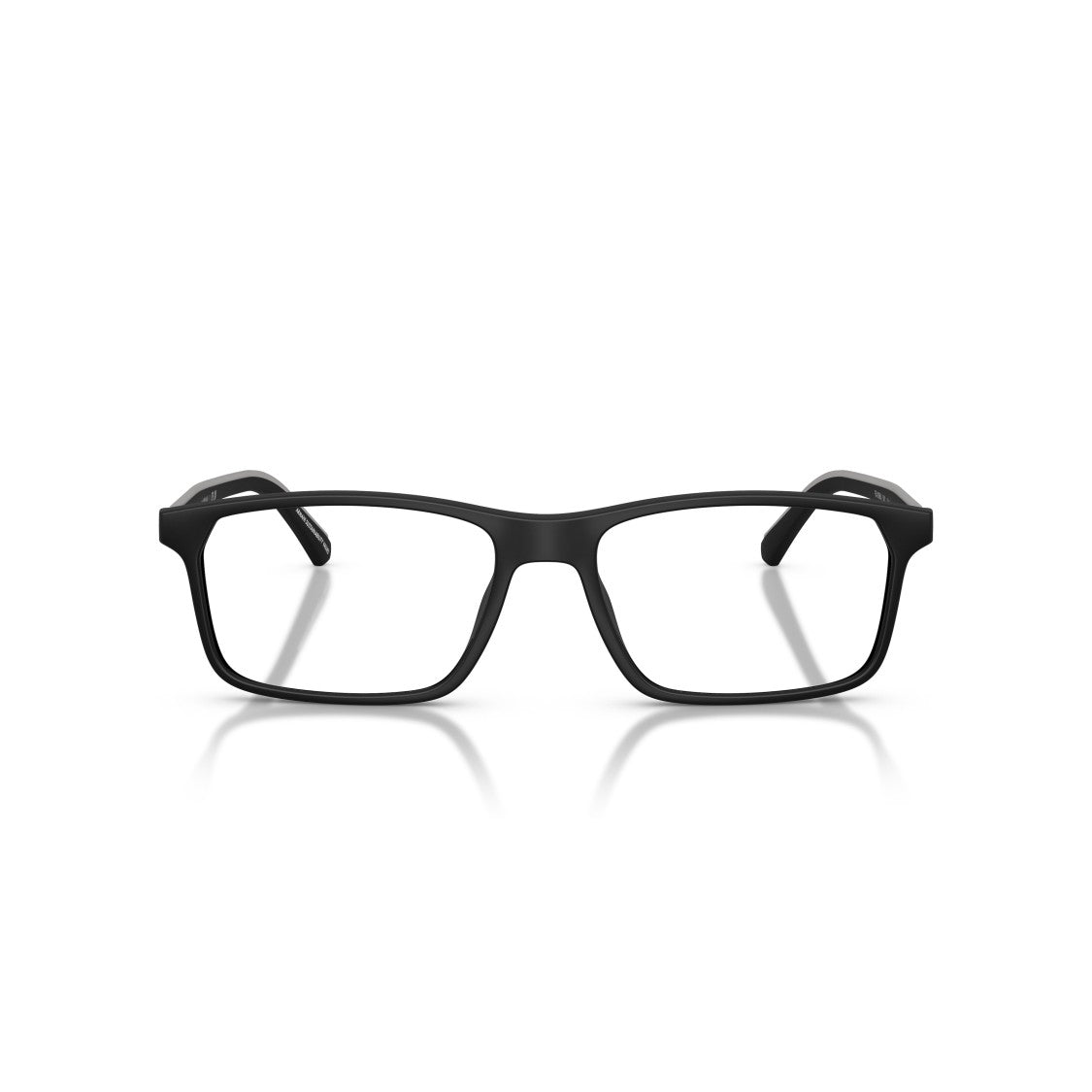 Emporio Armani 0Ea3266u Matte Black Rectangular Eyeglasses With Subtle Logo