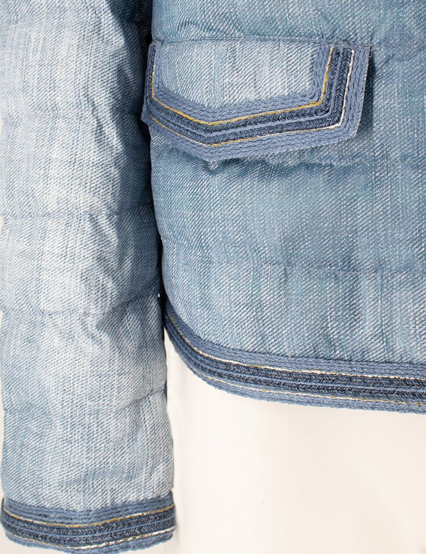 Ermanno Scervino Quilted Jacket With Vintage Wash