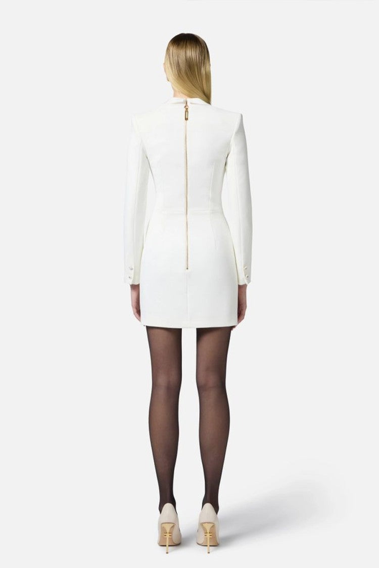 Elisabetta Franchi Mini Dress With Tailored Silhouette