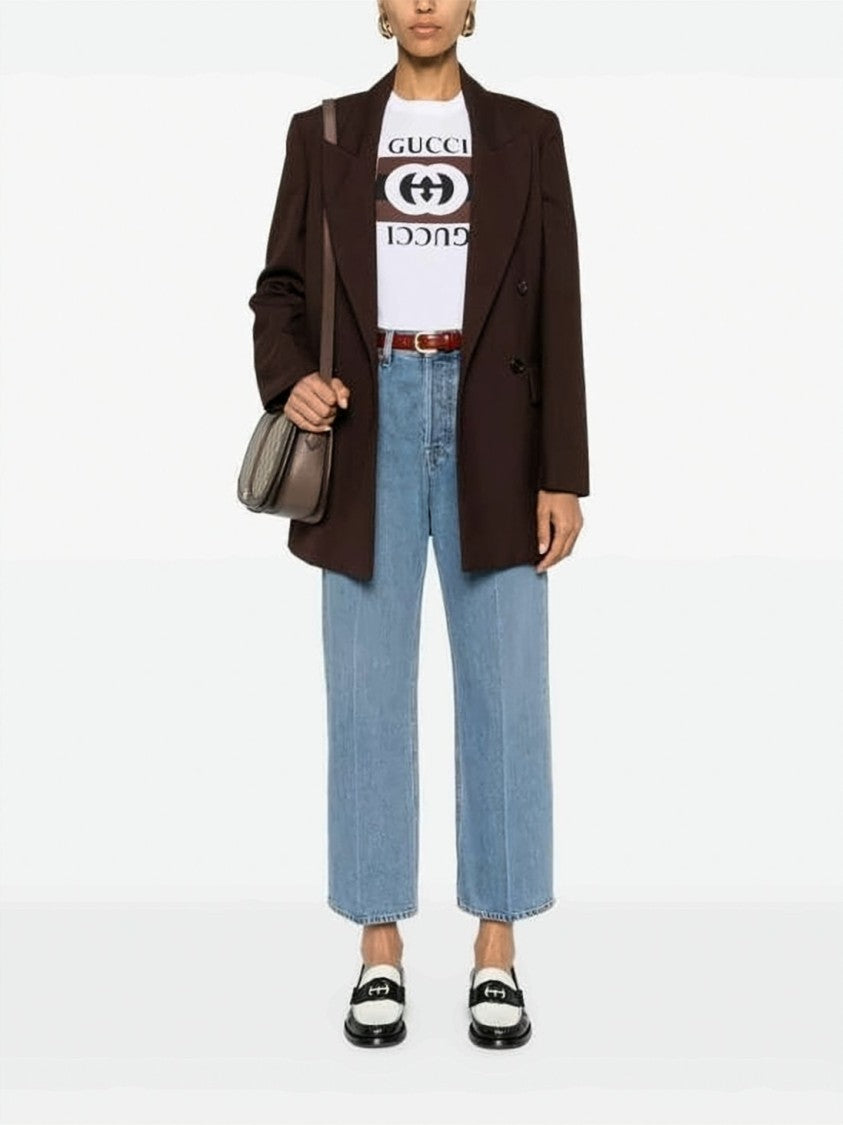 Gucci Cropped Straight-Leg Denim Pants