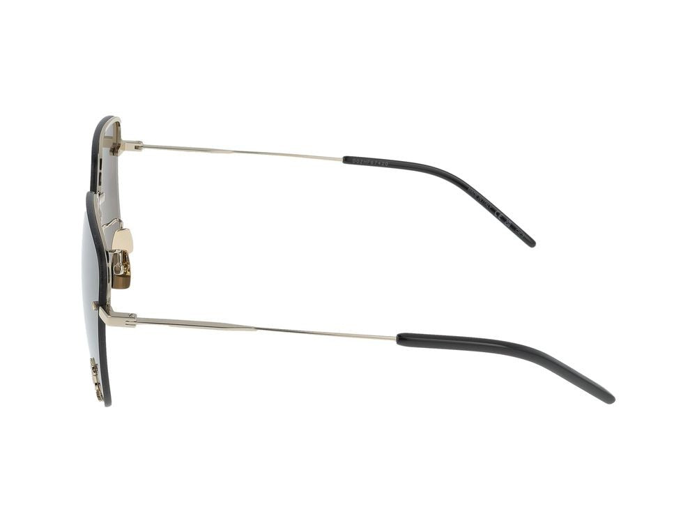 Saint Laurent Gold Sl 312 M Metal Oversized Square Sunglasses
