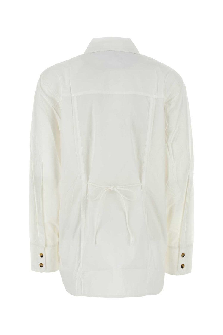 Ganni White Poplin Shirt