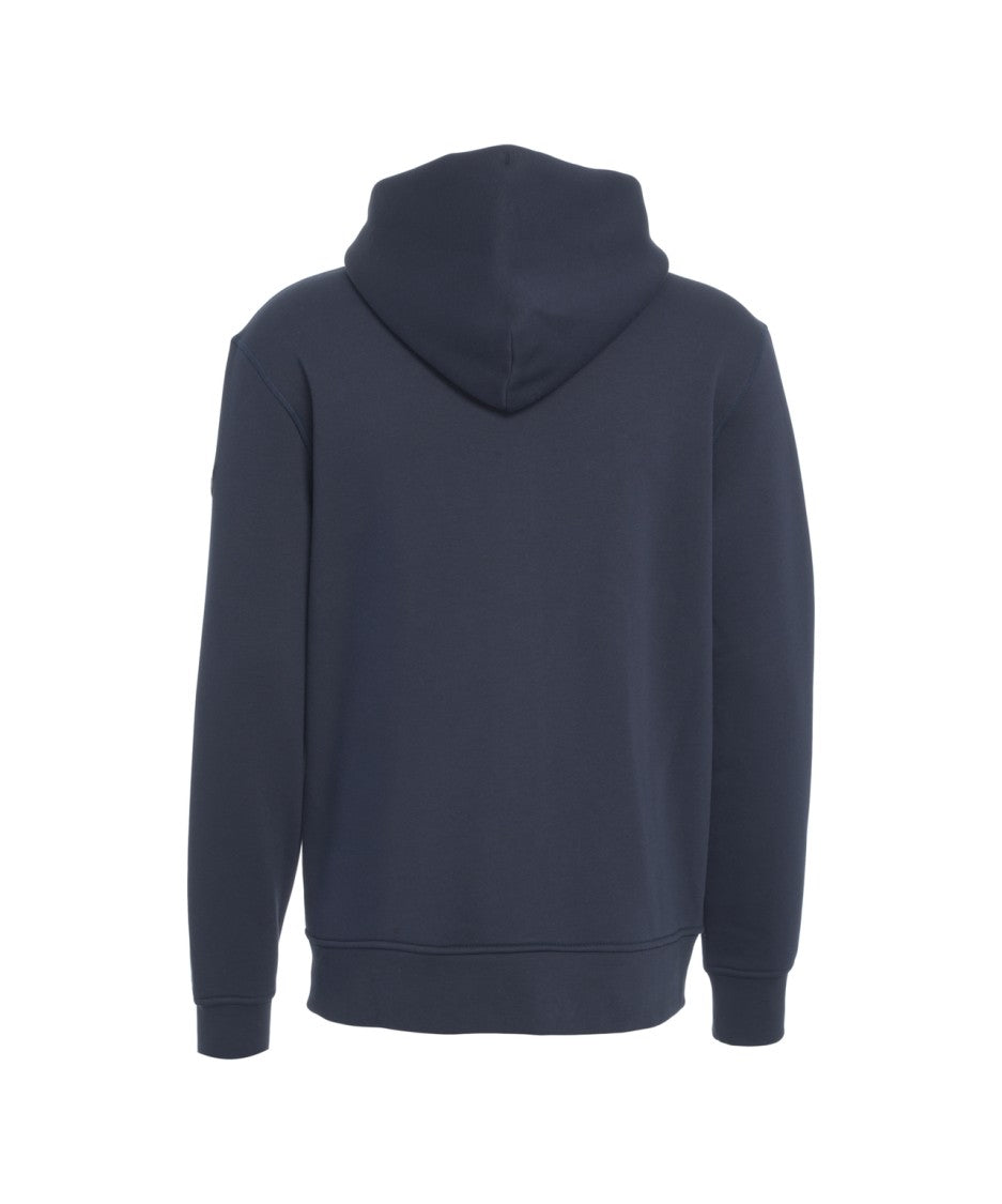 Alpha Tauri Hooded Sweatshirt With Zip Closure And Minimalist Design