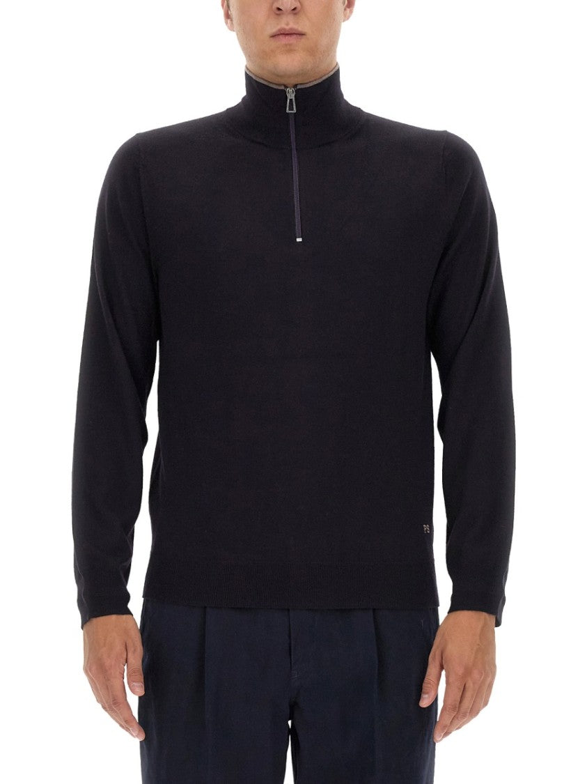 Ps Paul Smith High Collar Black Jersey