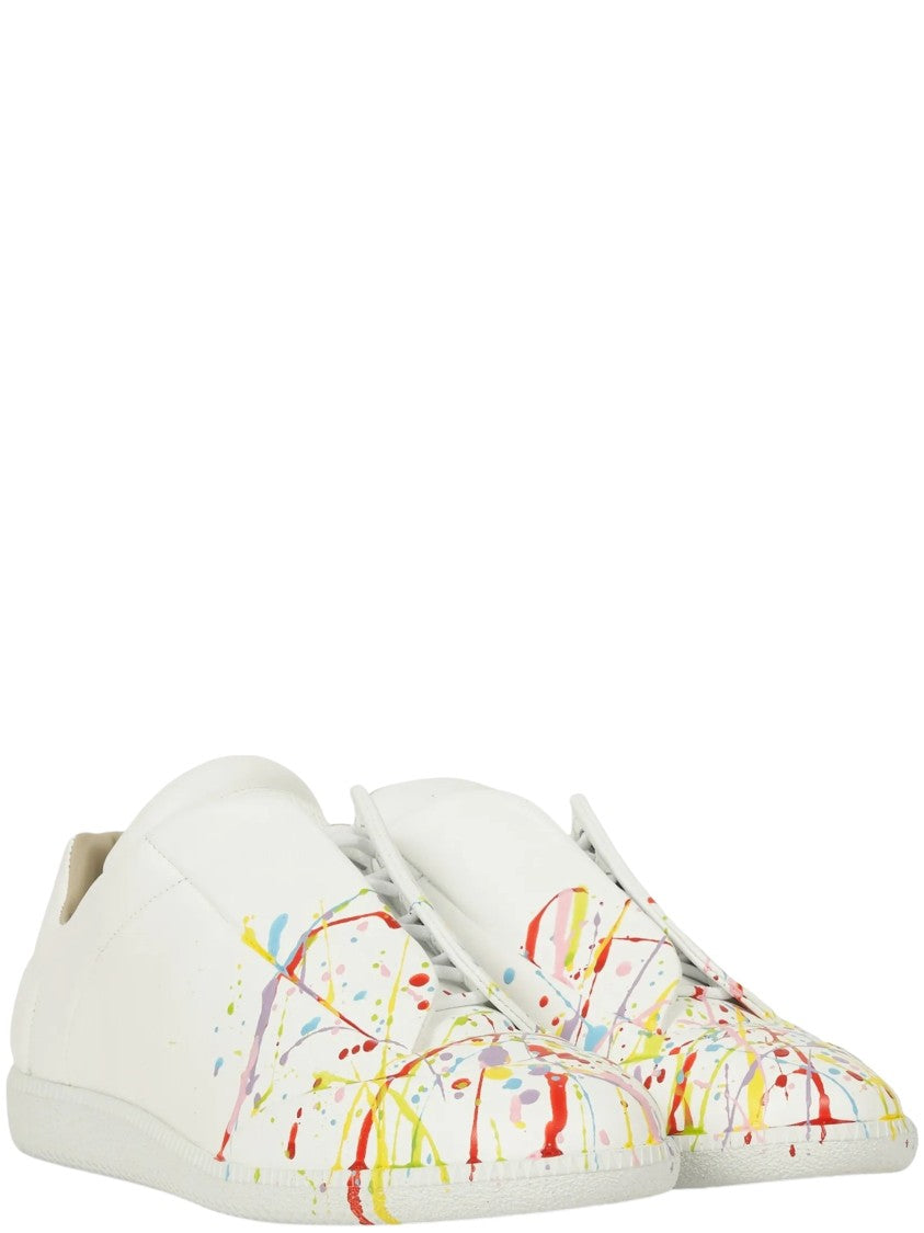 Maison Margiela Future Paint-Splatter Low-Top Sneakers