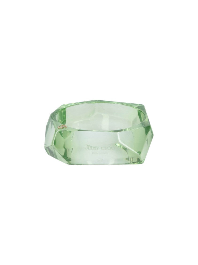Jimmy Choo Translucent Faceted Bangle Bracelet