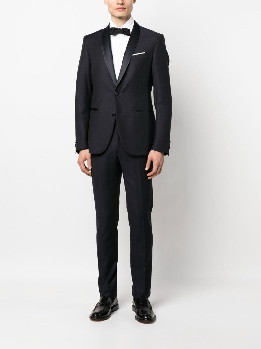 Corneliani Blue Virgin Wool Suit
