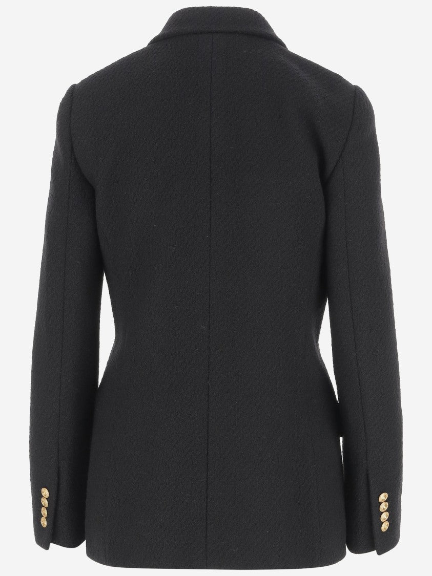 Chloé Double-Breasted Bouclé Wool Jacket