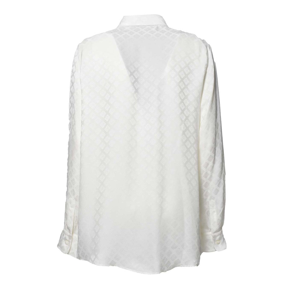 Etro White Jacquard Silk Shirt