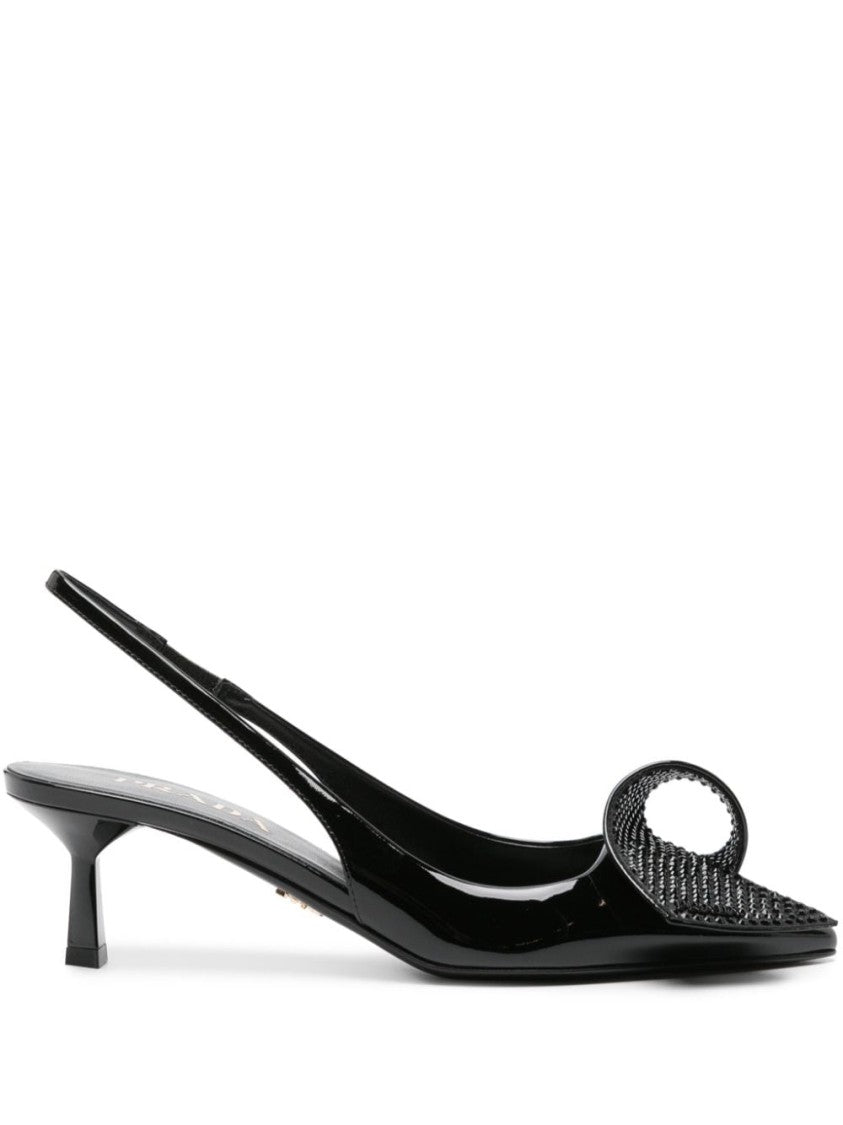 Prada 55Mm Embellished Slingback Pumps