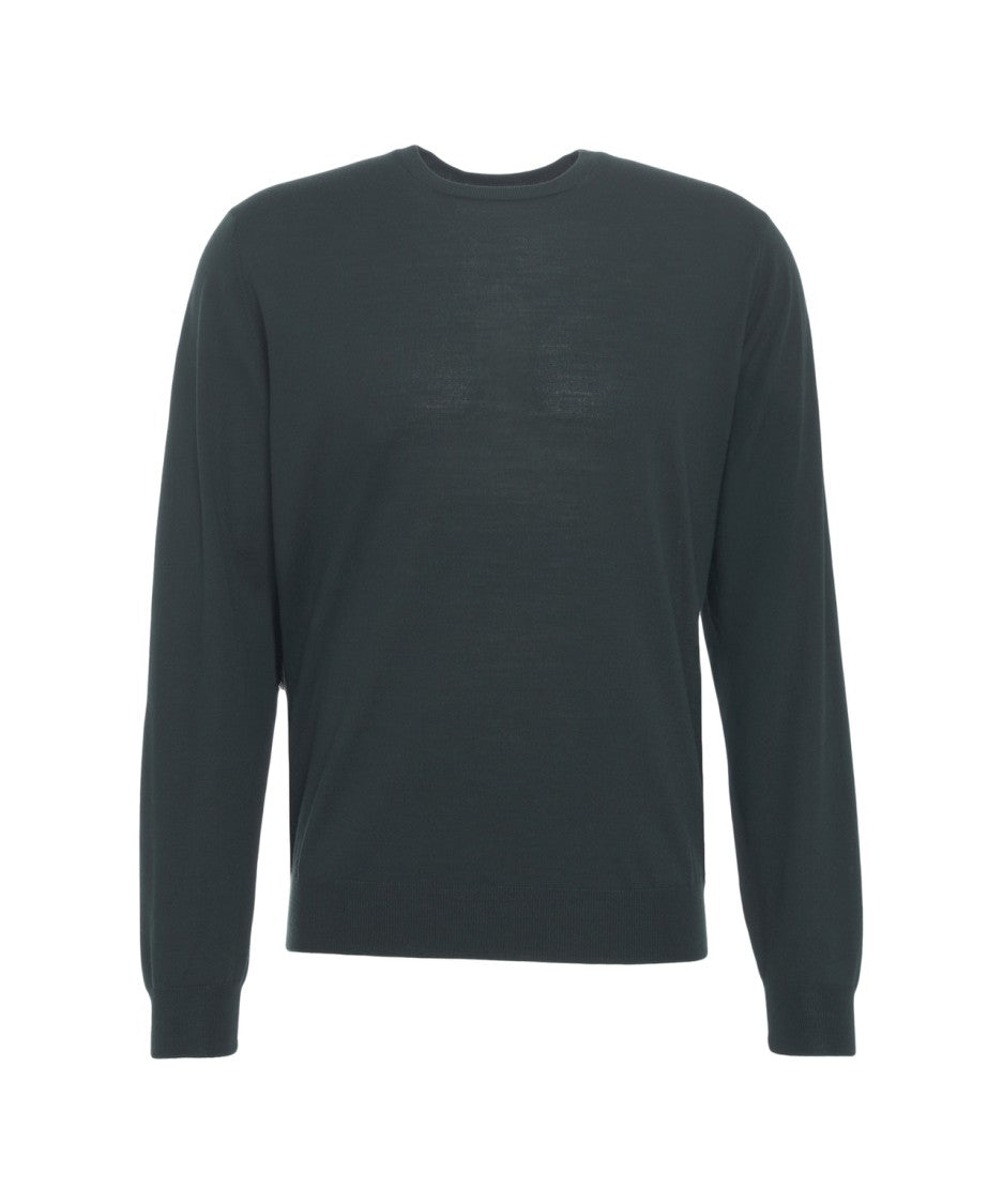 Gender Slim Fit Round Neck Sweater With Ribbed Cuffs