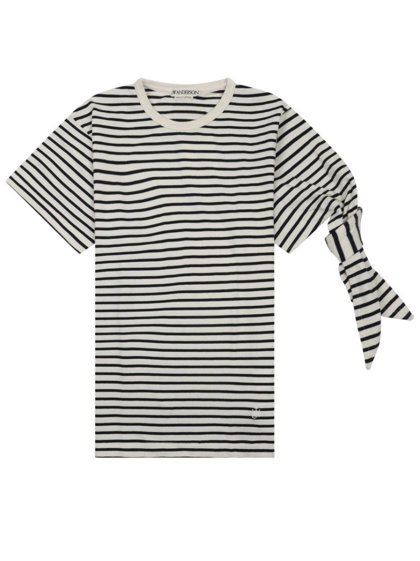 J. W. Anderson Horizontal Striped Knot Cotton T-Shirt