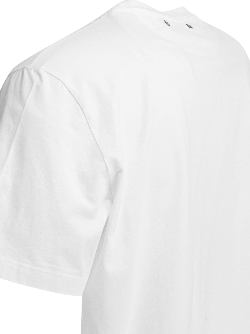 Golden Goose Classic White Cotton T-Shirt With Subtle Logo