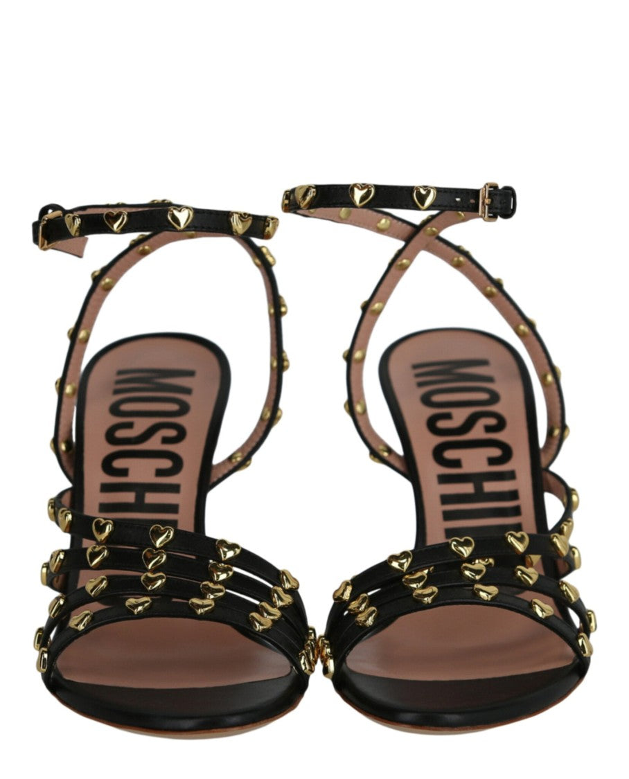 Moschino Stud-Embellished Heel Sandals