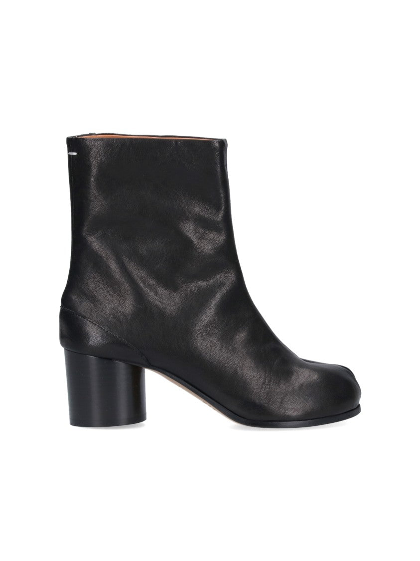 Maison Margiela Black Nappa Leather Tabi Ankle Boots