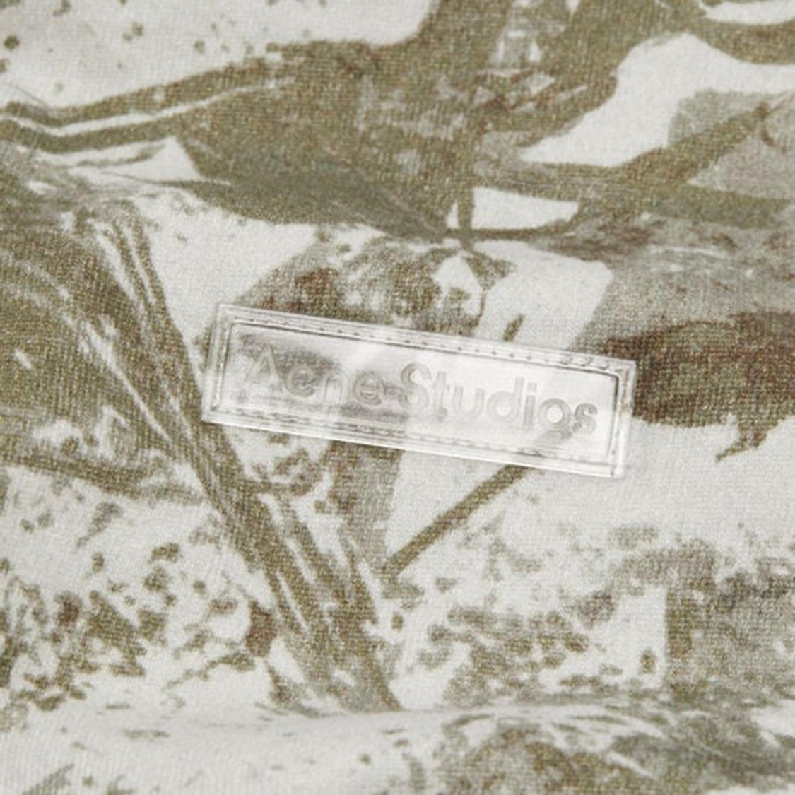 Acne Studios Abstract Pattern Cotton T-Shirt With