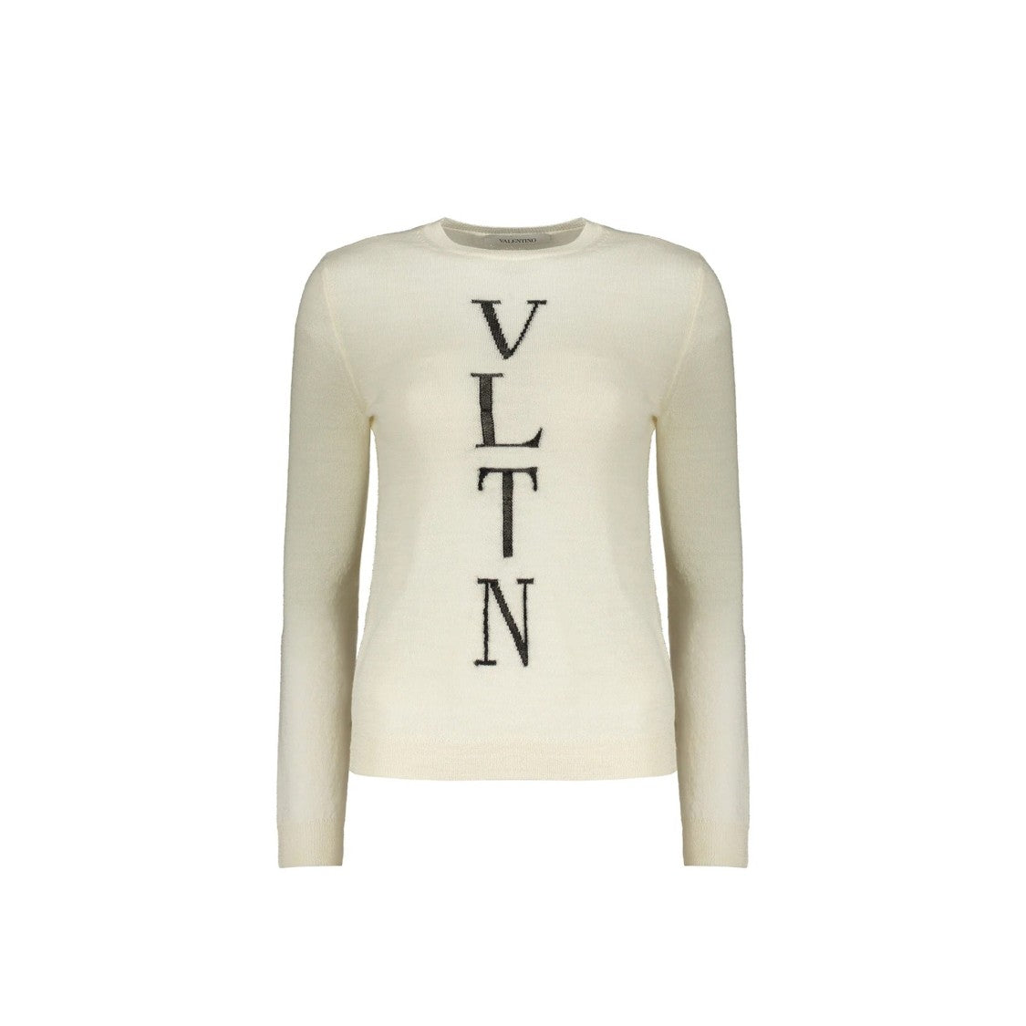 Valentino Beige Logo Wool Sweater