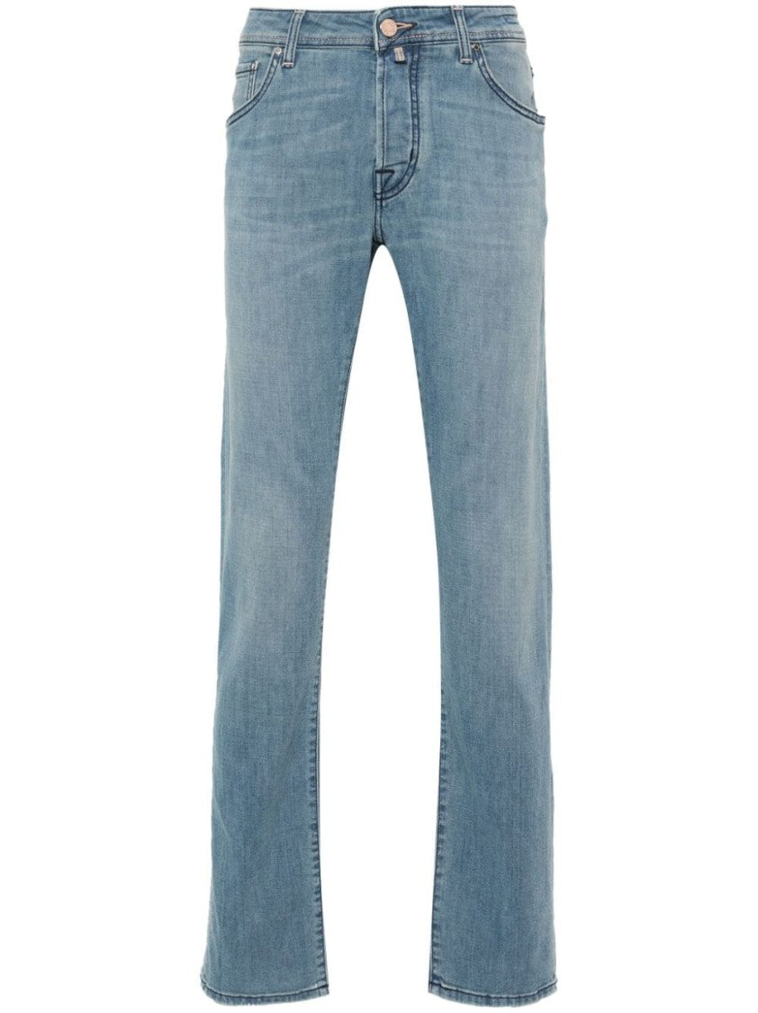 Jacob Cohen Light Blue Slim-Cut Nick Jeans