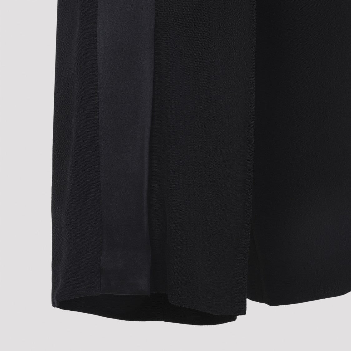 Phoebe Philo Black Viscose And Silk Tuxedo Pants With Satin Detailing