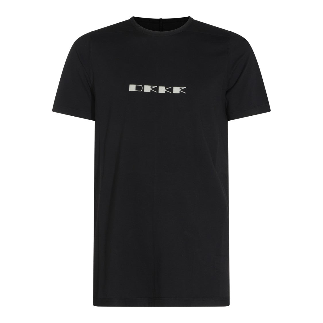 Drkshdw By Rick Owens Black Minimalist Graphic Logo T-Shirt