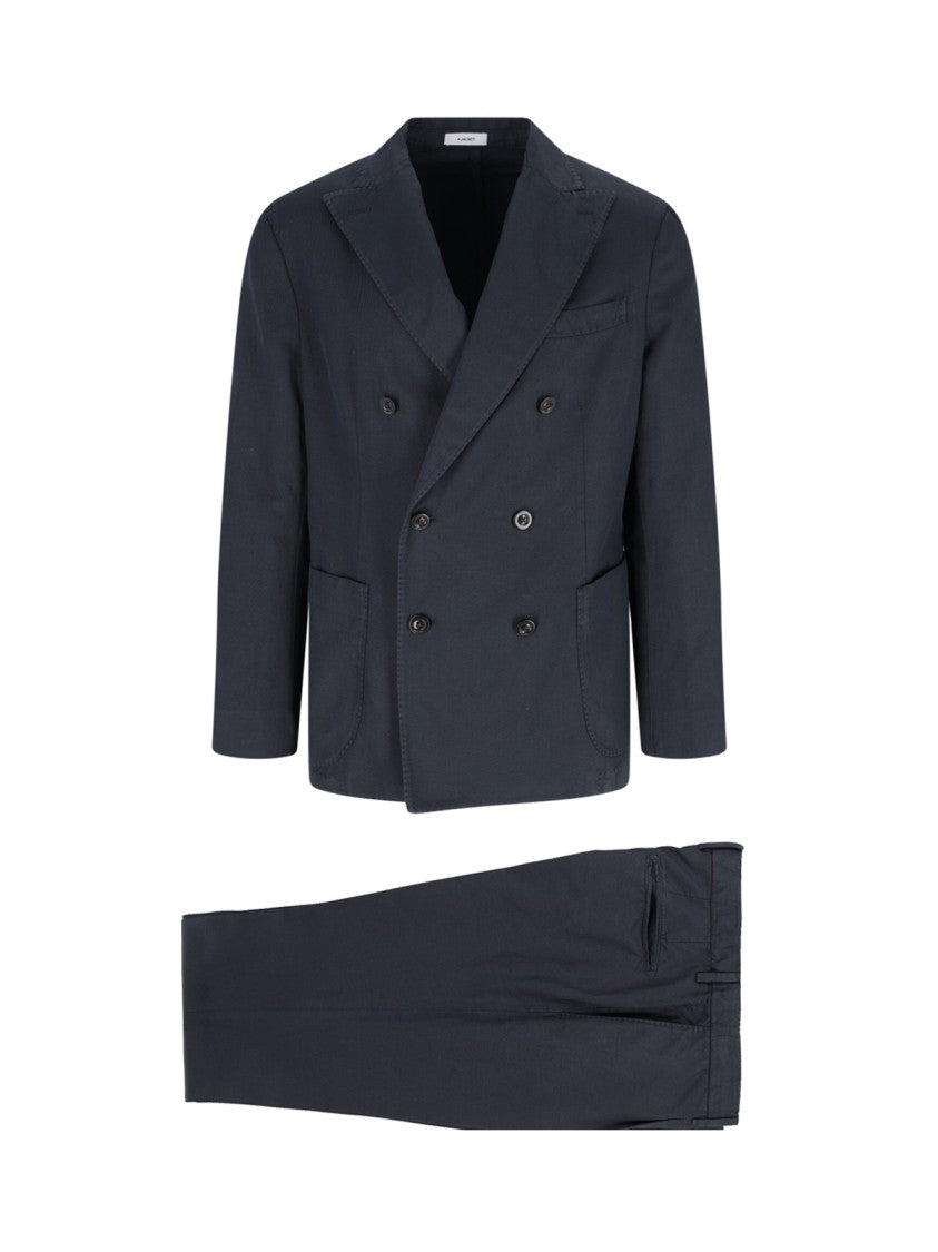 Boglioli Double-Breasted Suit – Navy