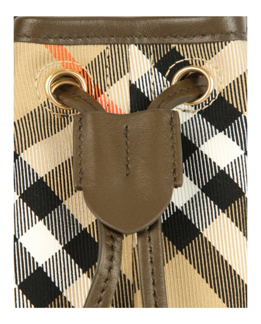 Burberry Check Drawstring Pouch