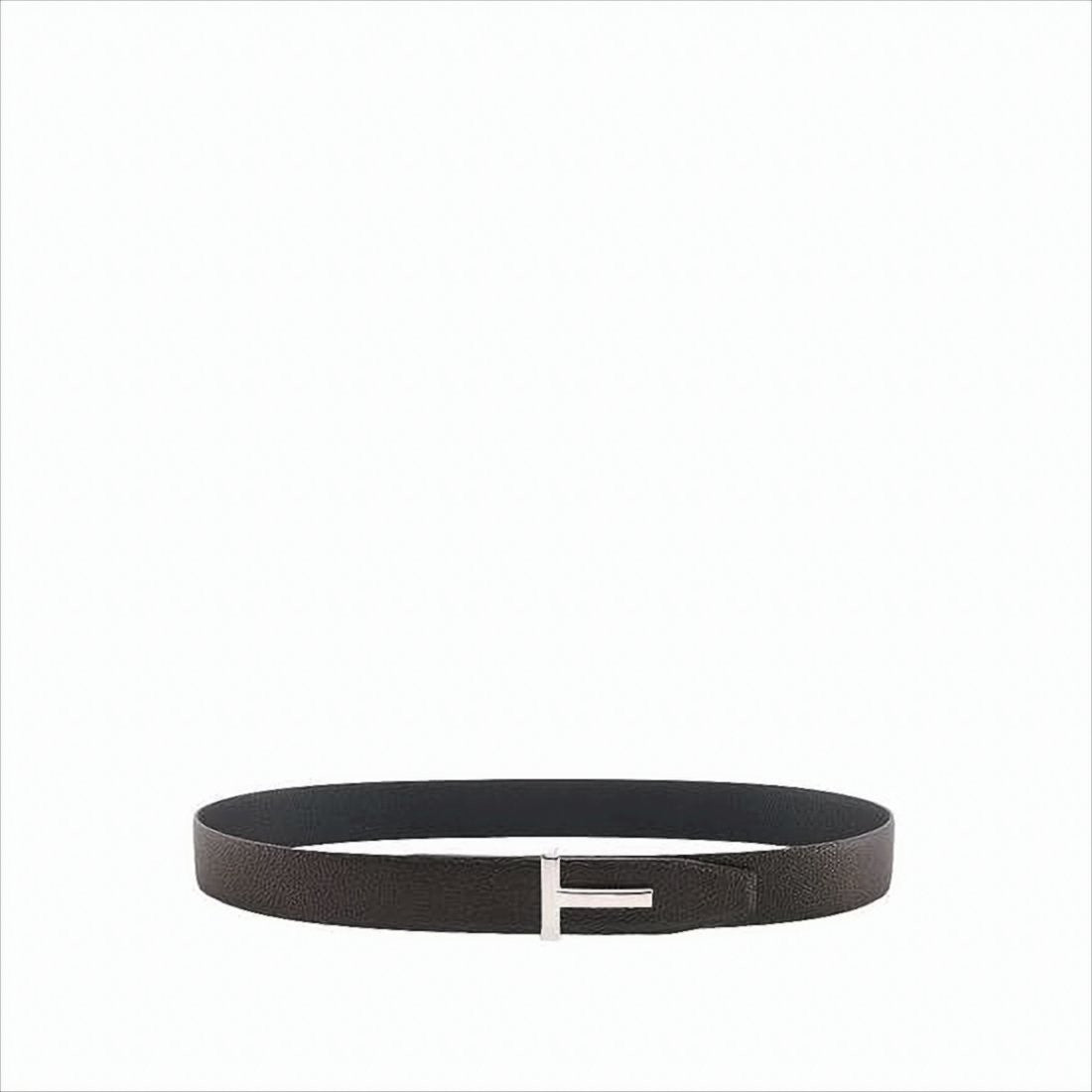Tom Ford Reversible Calf Leather Belt With T-Buckle