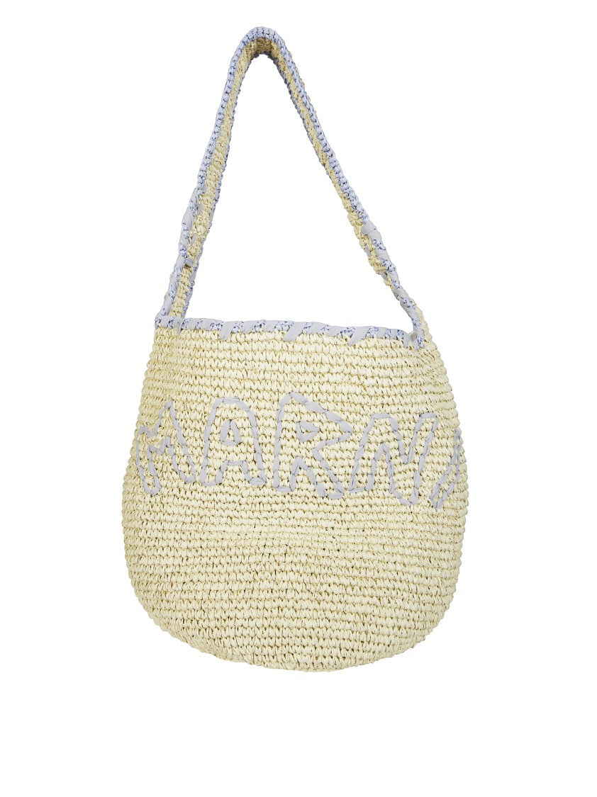 Marni Woven Shoulder Bag With Rounded Silhouette