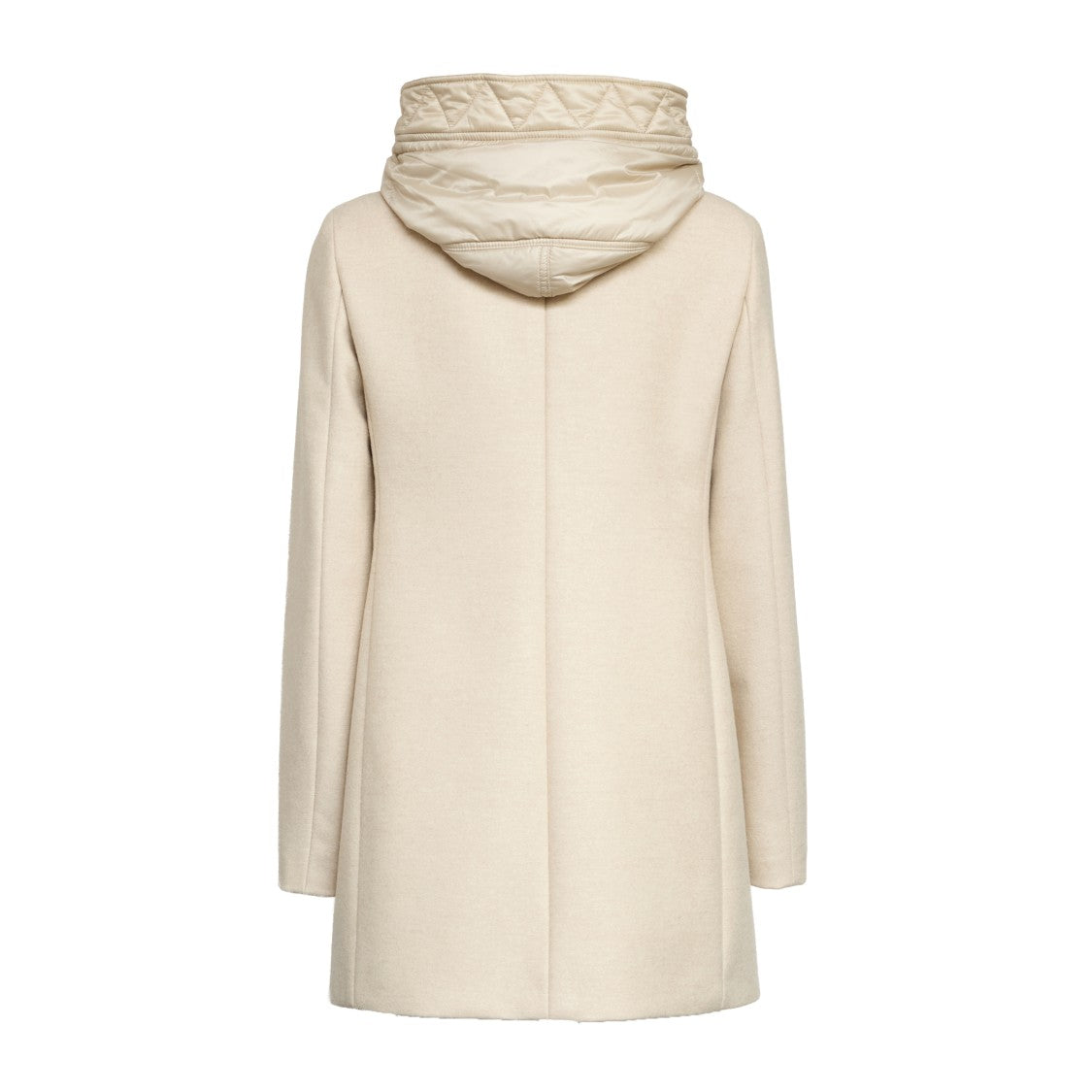 Fay Double-Breasted Toggle Front Coat In Melange Wool Blend