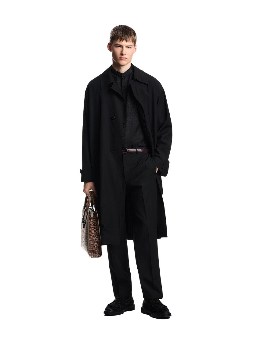 Emporio Armani Slim-Fit Trousers In Stretch Virgin Wool