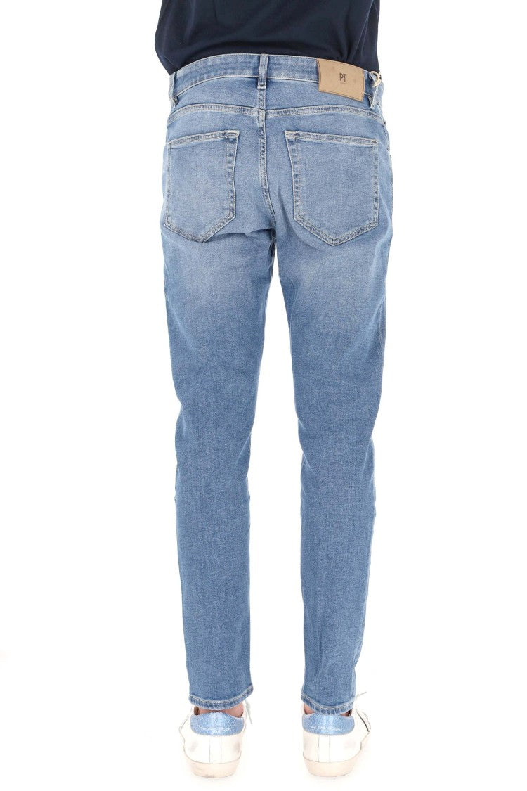 Pt Denim Reggae Tapered Suede Label Jeans