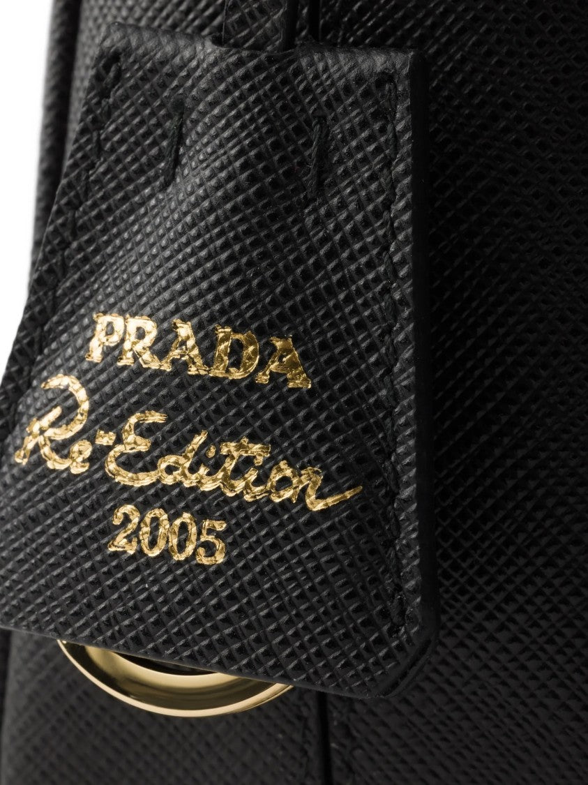 Prada Black Contenitore Maniglia Structured Handbag