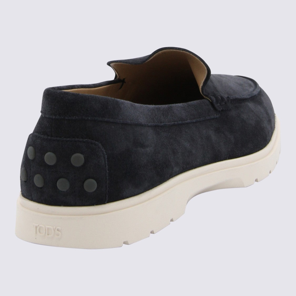 Tod's Blue Leather Loafers
