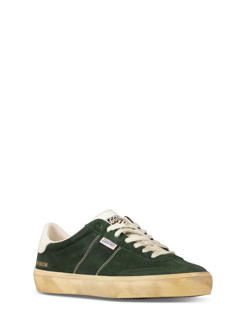 Golden Goose Deep Green Suede Sneakers