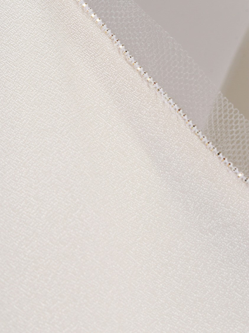 Fabiana Filippi V-Neck Tank Top In Enver Satin