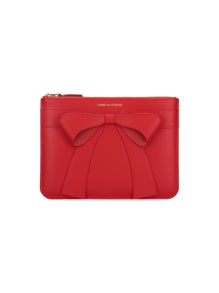 Comme Des Garçons "Big Bow" Pouch – Red