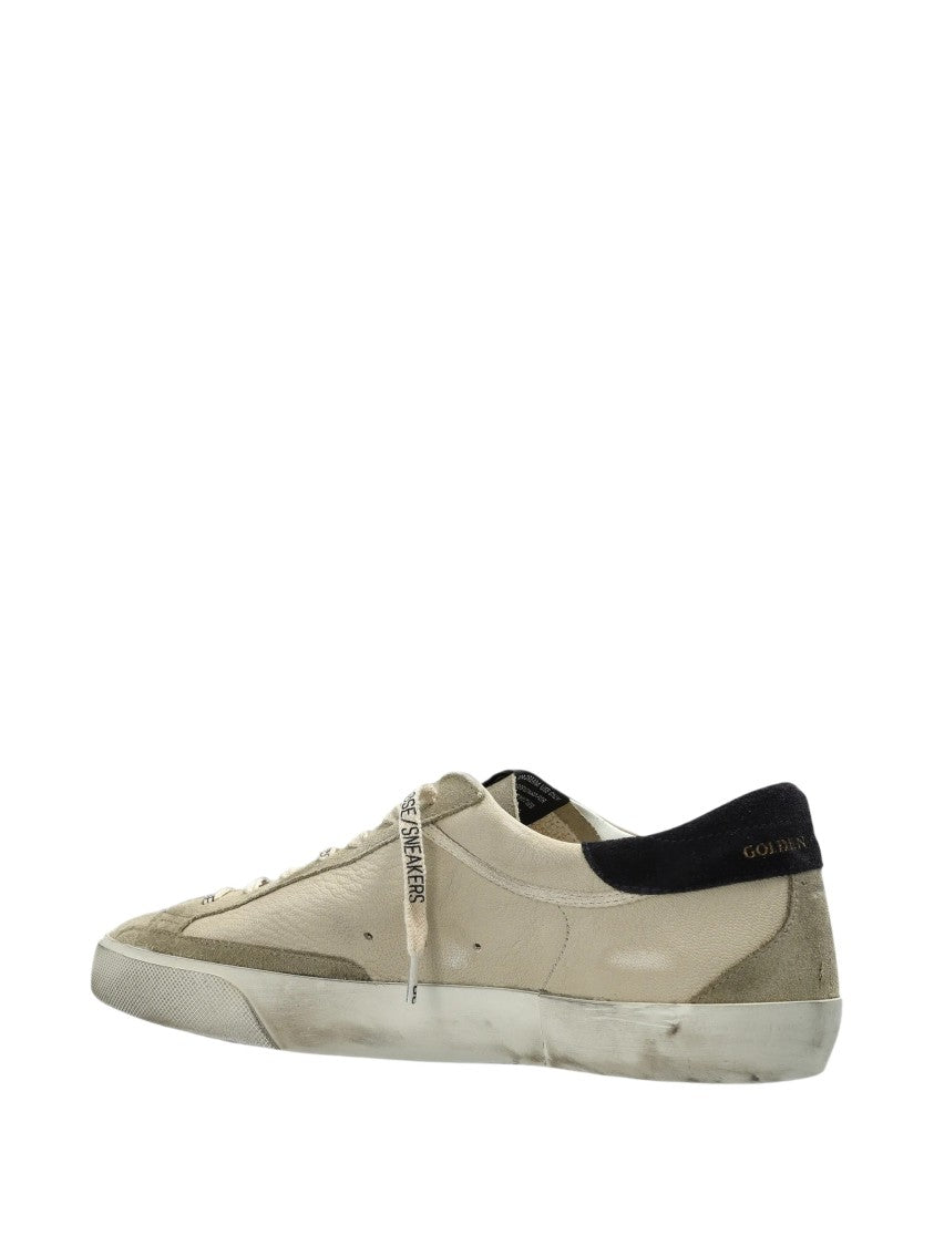 Golden Goose Iconic Low-Top Sneakers With Vintage Treatment And Suede Accents