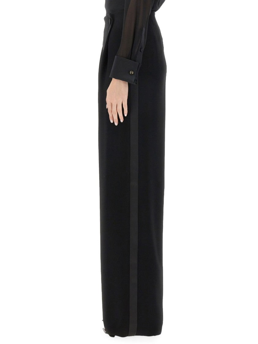 Max Mara Tailored Long Pants In Smooth Triacetate Blend