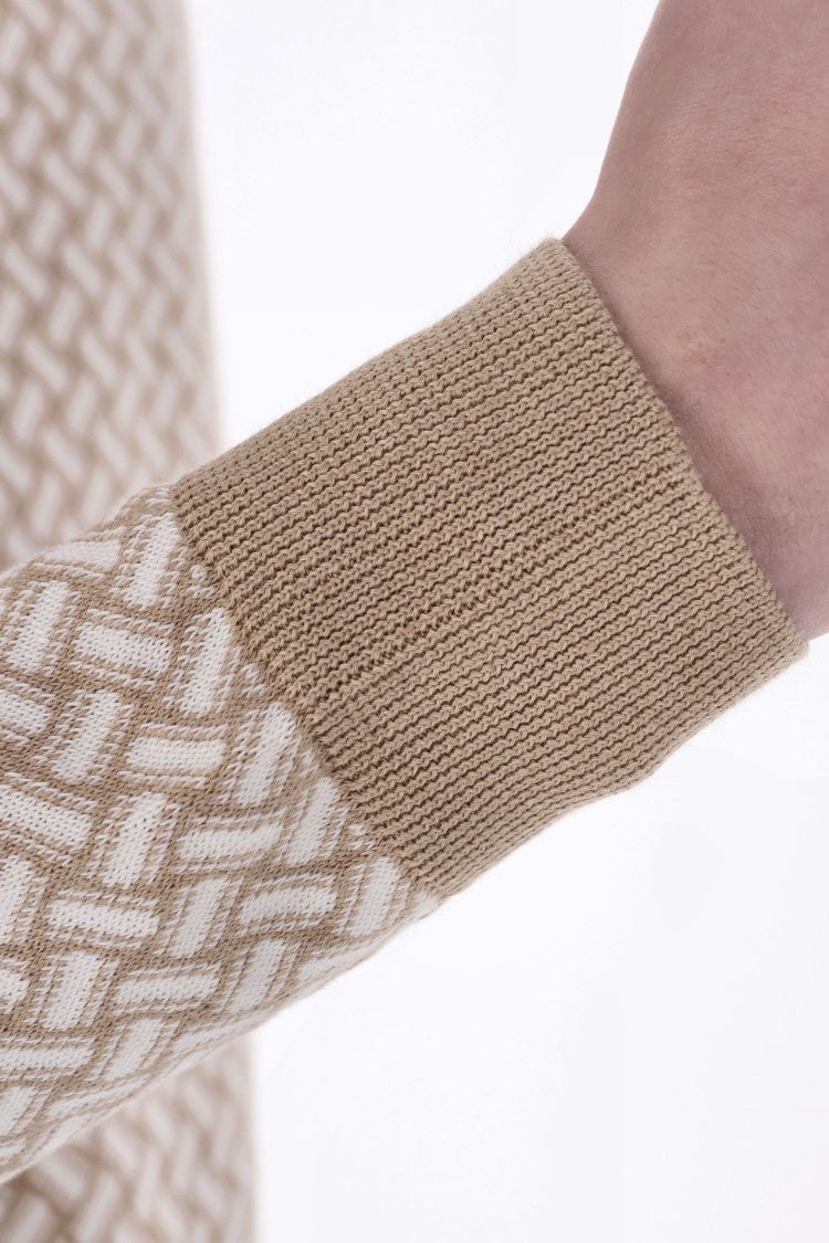 Drumohr Biscottino Cotton-Linen Crewneck Sweater