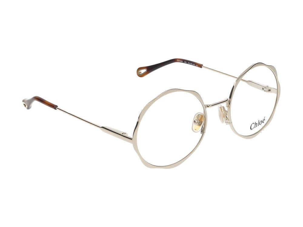 Chloé Eyeglasses Ch0185o 001 Gold Gold Transparent 51/20/140