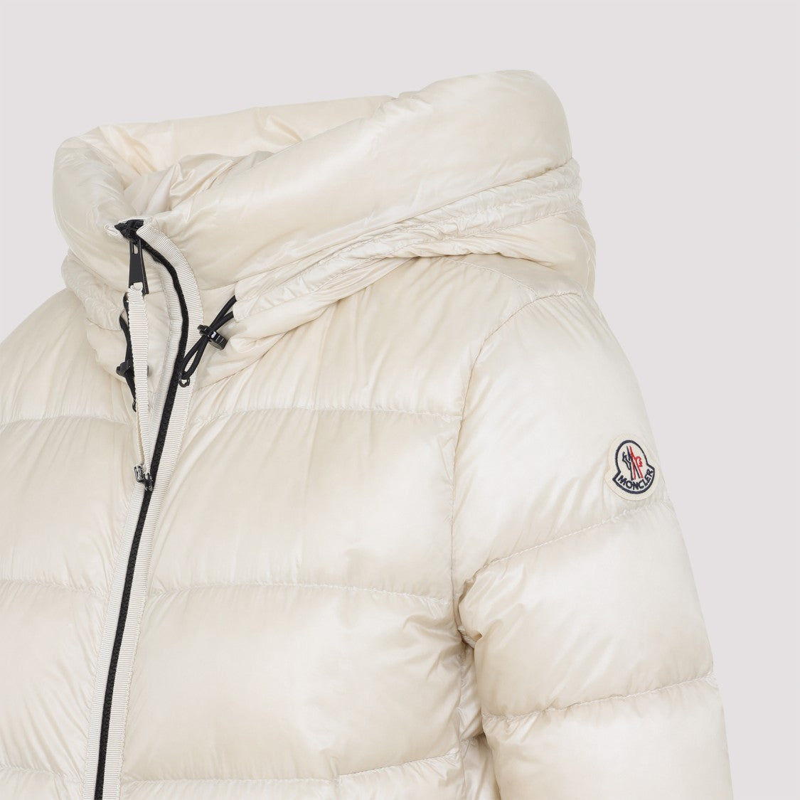 Moncler Suyenne Light Beige Polyamide Long Parka