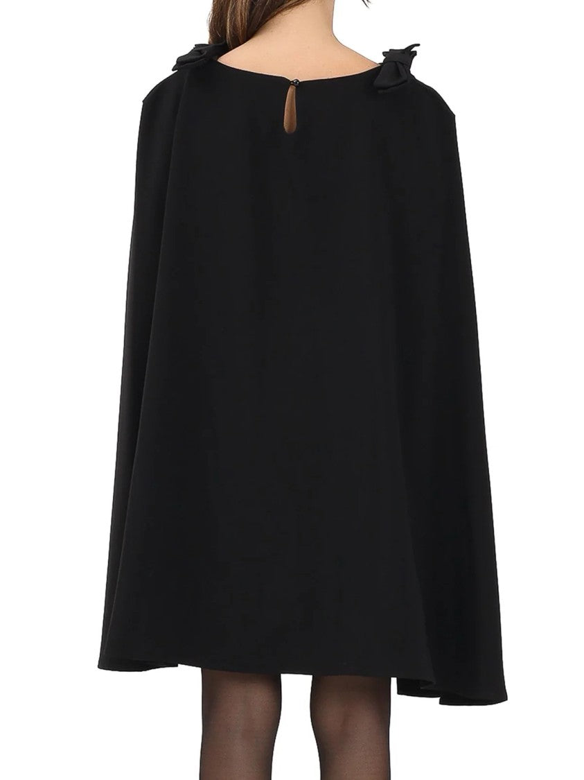 Odi Odi Sheath Dress With Integrated Cape And Concealed Pockets