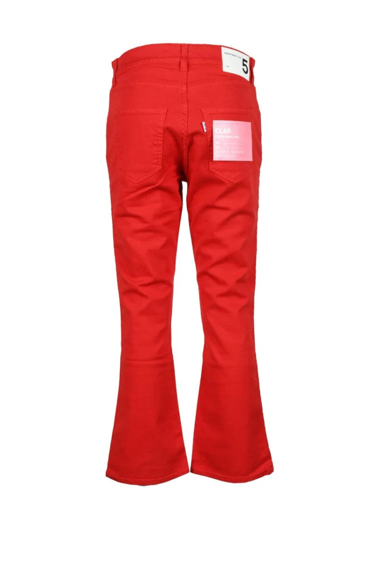 Department 5 Red Flared Stretch Jeans
