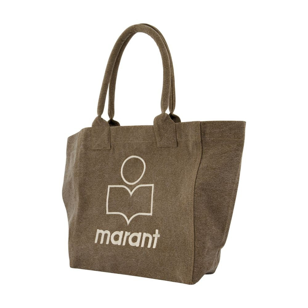 Isabel Marant Small Yenky Gz Shopper Bag - Cotton - Khaki
