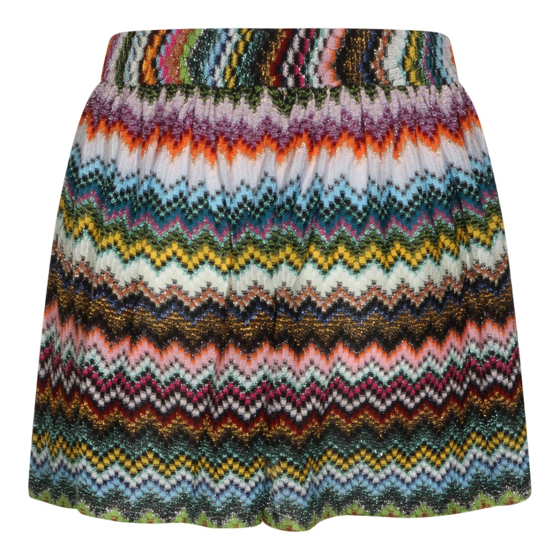 Missoni Zigzag Patterned Shorts With Elastic Waistband
