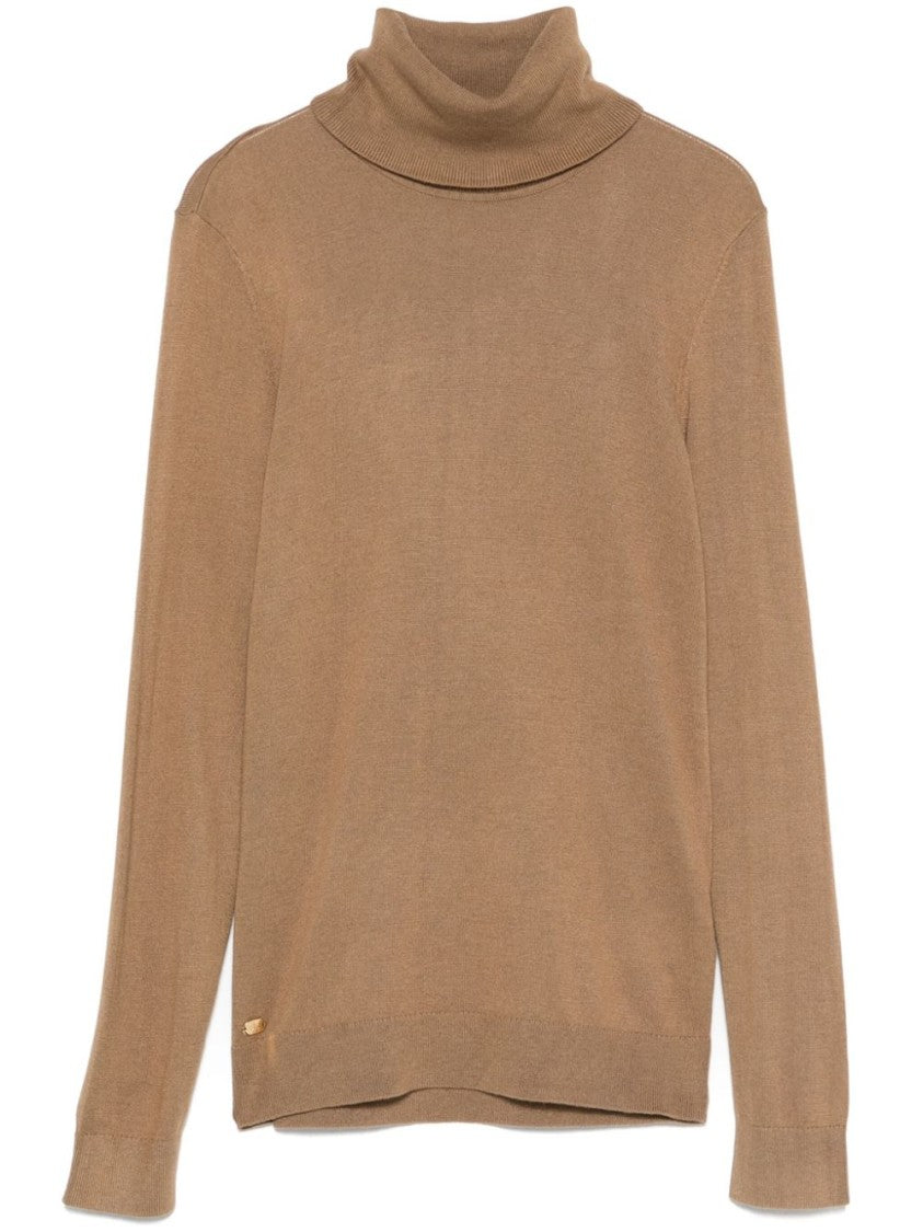 Lauren Ralph Lauren High-Neck Pullover In Modal And Silk Blend