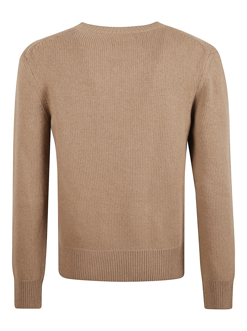 Burberry Ribbed Knit Sweater With Graphic Horse Motif