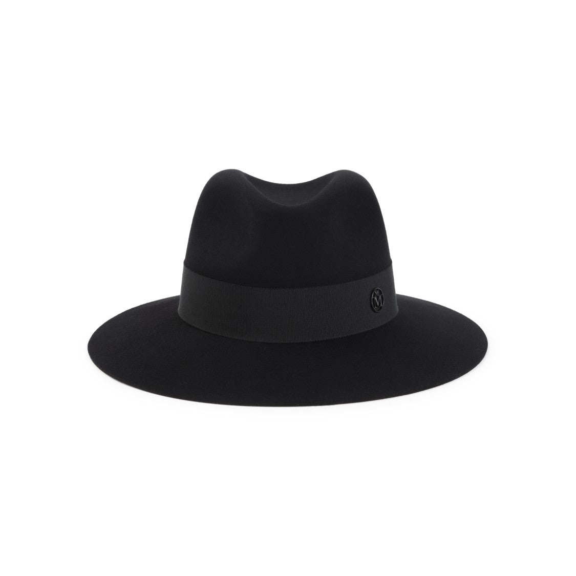 Maison Michel Black Wool Hat With Wide Brim